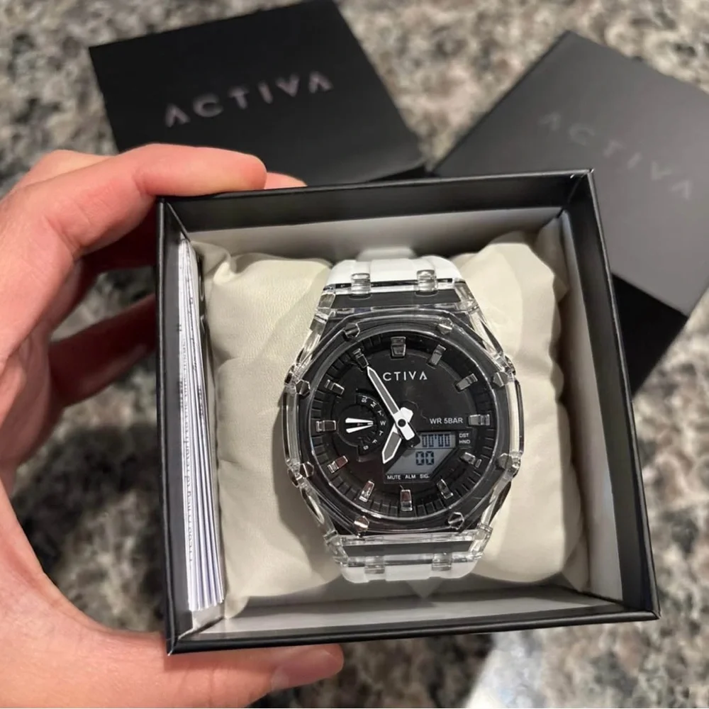 Activa X Invicta Men's Digital Watch - 44.2mm, White NWT